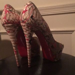 snakeskin louboutins